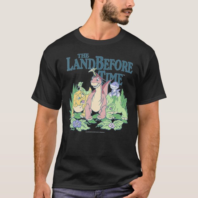 Camiseta Land Before Time Pastel Dinosaur Friends  Classic  (Frente)