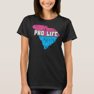 Camiseta Land Map Estados Unidos Aborto na Carolina do Sul