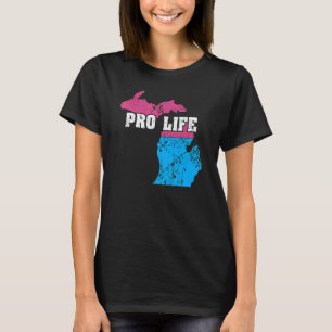 Camiseta Land Map Norte-Americano Indicador de Aborto Michi
