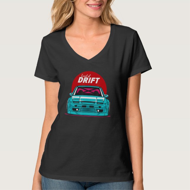 Camiseta Land of Drift Japan Car Tuning (Frente)