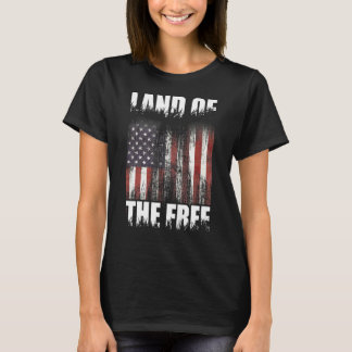 Camiseta Land Of The Free segundo Alteração 4 De Julho Amer