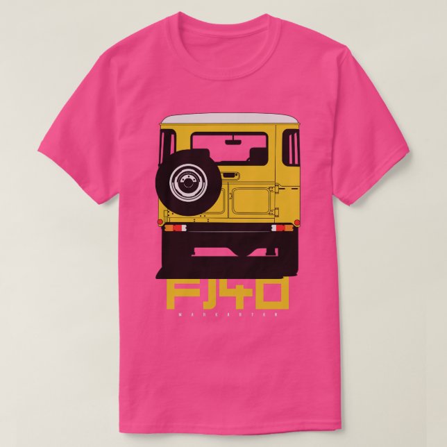 Camiseta Landcruiser fj40 amarelo (Frente do Design)
