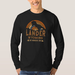 Camiseta Lander Wyoming WY Dino Dinossauro Paleontologia Re