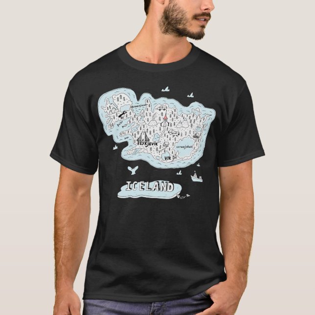 Camiseta Landmarks Of Iceland (Frente)