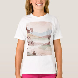 Camiseta landscape of hills with small houses