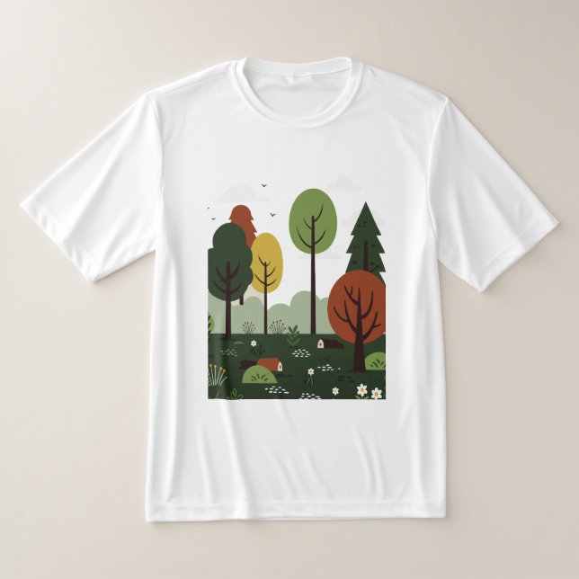 Camiseta  landscape with Trees (Postura )