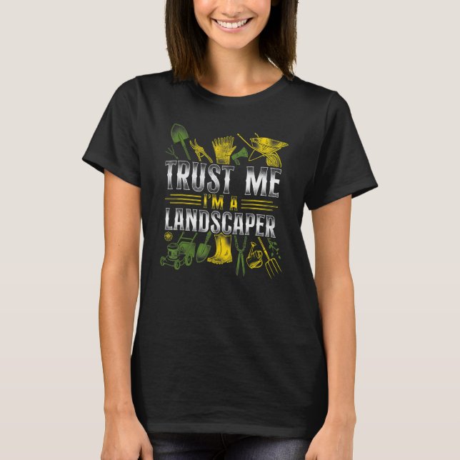 Camiseta Landscaper Landscaping Landscape Architect Vintage (Frente)