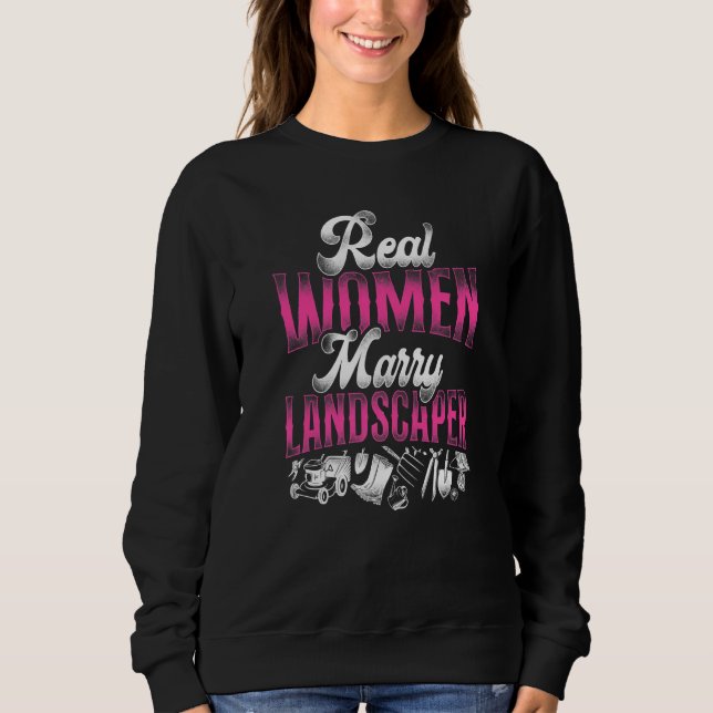 Camiseta Landscaper Landscaping Landscape Architect Wife Mã (Frente)