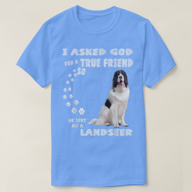Camiseta Landseer Newfoundland Saying Mom Dad Print, Newfie (Frente do Design)