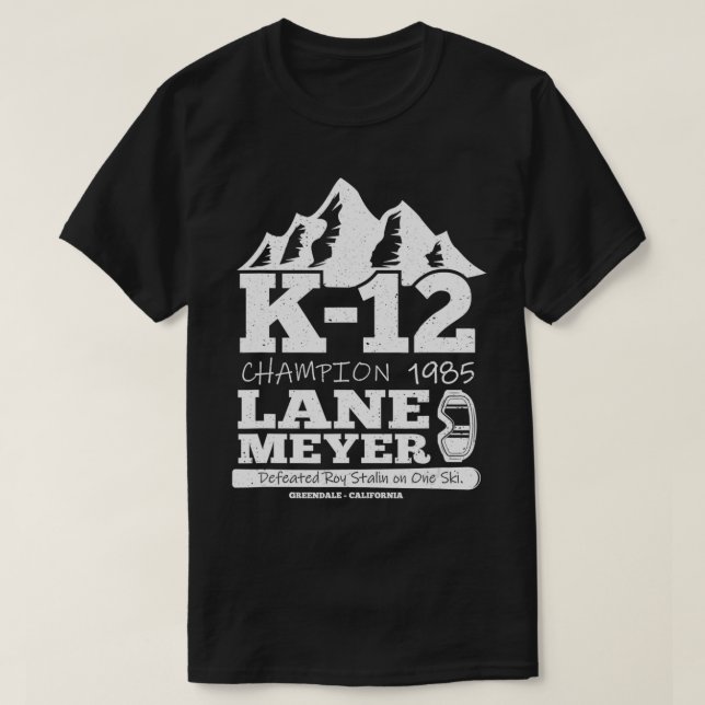 CAMISETA LANE MEYER K12 CHAMPION T SKI SPORT GIFT (Frente do Design)