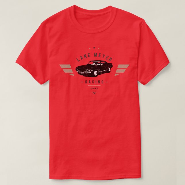 Camiseta Lane Meyer Racing 1985, safra (Frente do Design)