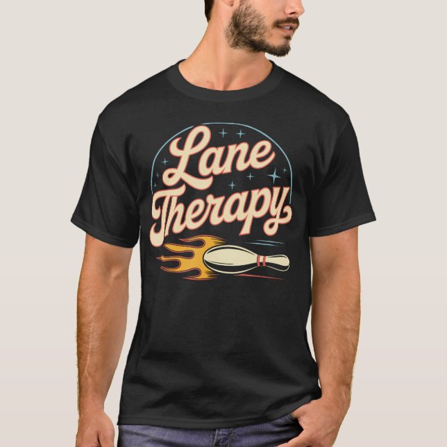 Camiseta Lane Therapy Bowling Team (Frente)