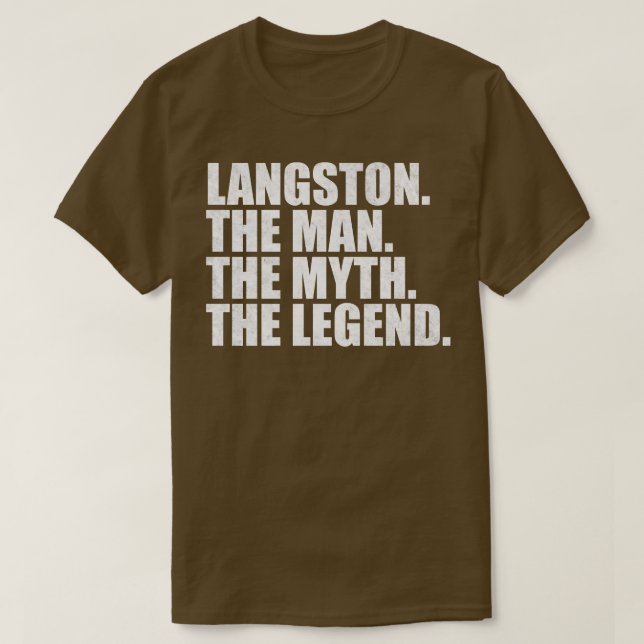 Camiseta Langston Nome Langston Nome próprio Langston (Frente do Design)
