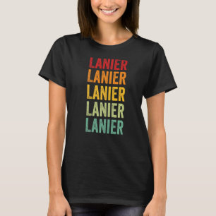 Camiseta Lanier County Georgia Texto Arco-Íris