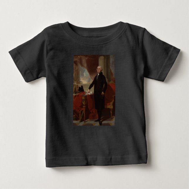 Camiseta Lansdowne Portrait: Presidente dos EUA George Wash (Frente)