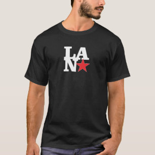 Camiseta Lansing, código do aeroporto MI, Pop art.