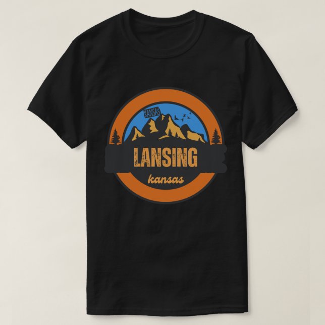 Camiseta Lansing, Kansas (Frente do Design)