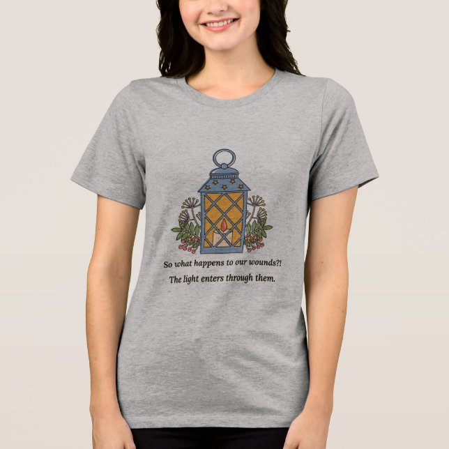 Camiseta Lantern of Healing | Gentle Light & Spiritual Hope (Frente)