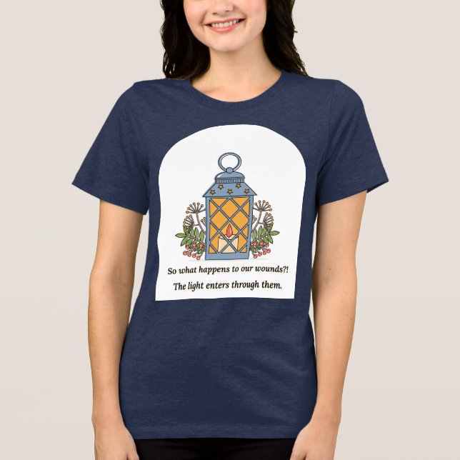 Camiseta Lantern of Healing | Gentle Light & Spiritual Hope (Frente)