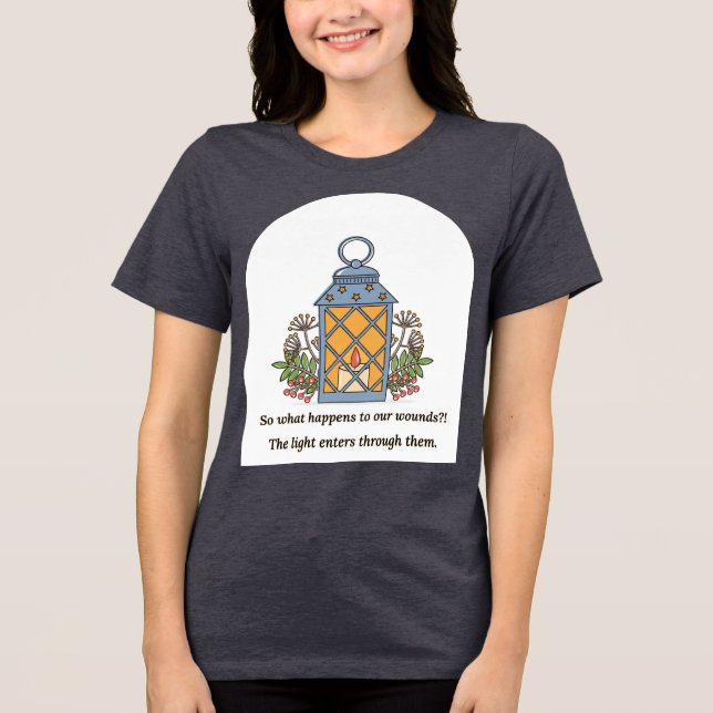 Camiseta Lantern of Healing | Gentle Light & Spiritual Hope (Frente)