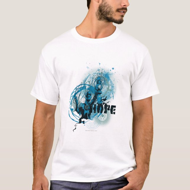Camiseta Lanterna Azul Gráfico 3 (Frente)