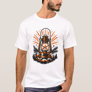 Camiseta Lanterna de Acampamento Vintage Anúncio