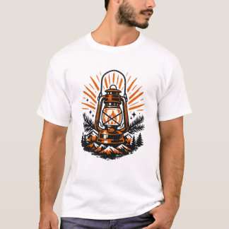 Camiseta Lanterna de Acampamento Vintage | Anúncio