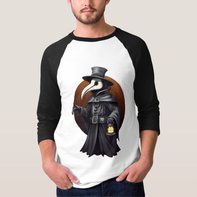 Camiseta Lanterna de Médico da Peste – Gótico Somb (Frente)