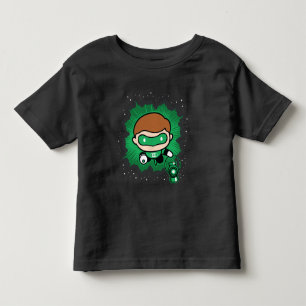 Camiseta Lanterna Verde Chibi Voando Através Do Espaço