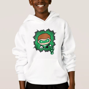 Camiseta Lanterna Verde Chibi Voando Através Do Espaço