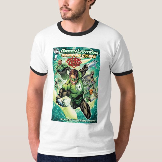 Camiseta Lanterna Verde - Cobrir Arquivos e Origens Secreto (Frente)