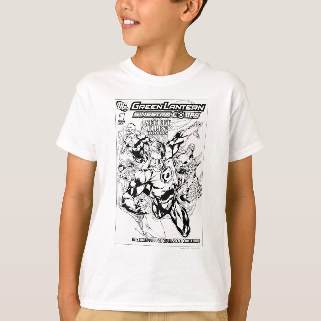 Camiseta Lanterna Verde - Cobrir Arquivos Secretos e Origen (Frente)