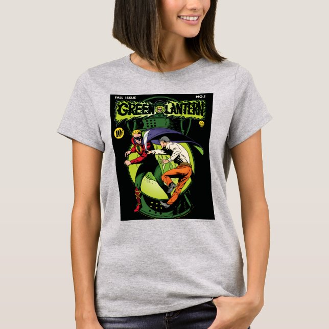 Camiseta Lanterna Verde com capa em combate (Frente)
