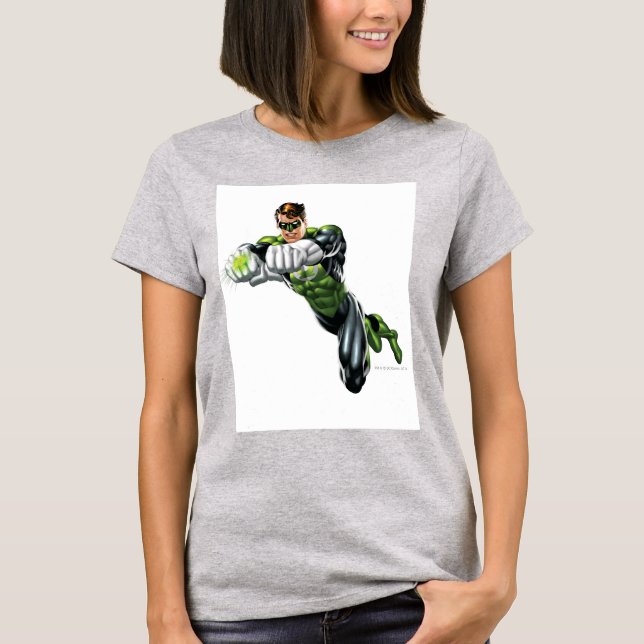 Camiseta Lanterna Verde - Completamente Renderizado, Ambos  (Frente)