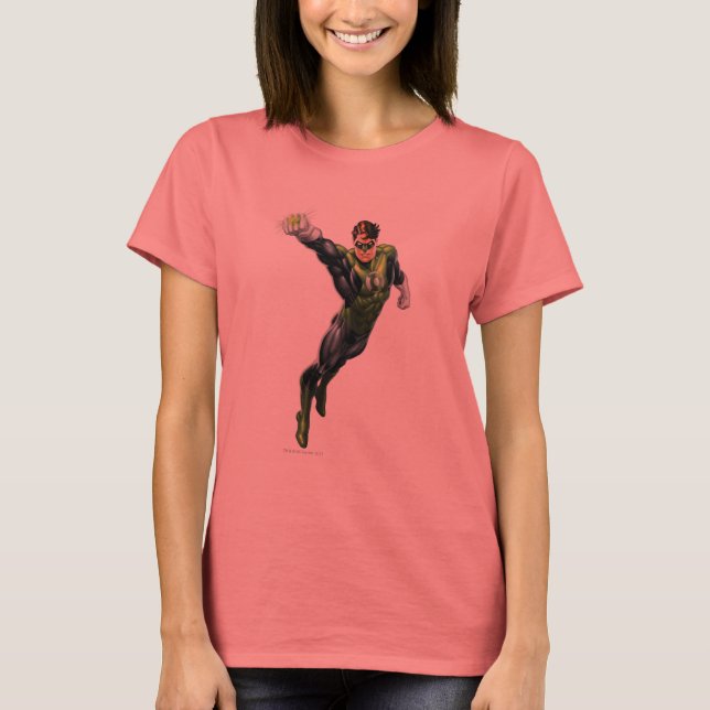 Camiseta Lanterna Verde - Completamente Renderizado, Braço  (Frente)