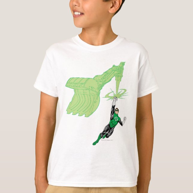 Camiseta Lanterna Verde - Completamente Renderizado, com má (Frente)