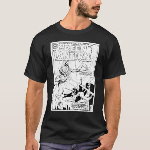 Camiseta Lanterna verde contra o palhaço, preto e branco