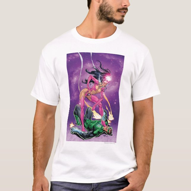 Camiseta Lanterna Verde e Espírito Estrela - Cor (Frente)