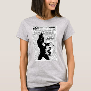 Camiseta Lanterna Verde - Lanterna Brilhante, Preto e Branc