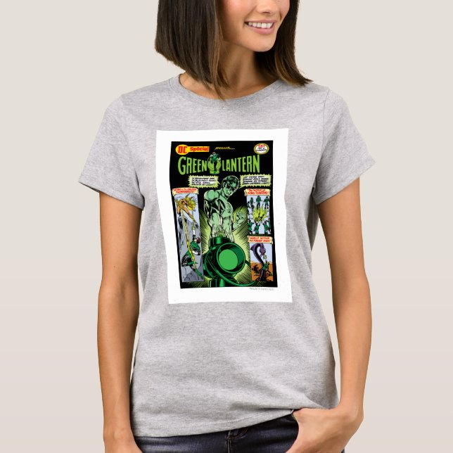 Camiseta Lanterna Verde - Quadrícula Verde Sombreada (Frente)