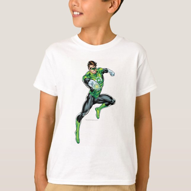 Camiseta Lanterna Verde - Quadrinhos, Saltando (Frente)