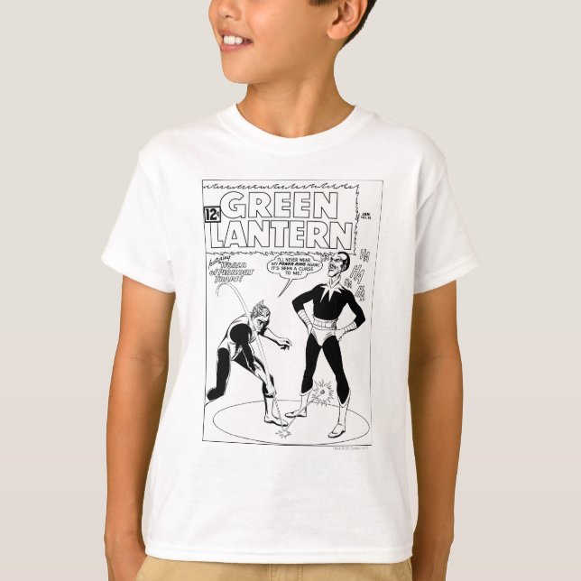Camiseta Lanterna Verde Remove Anel, Preto e Branco (Frente)