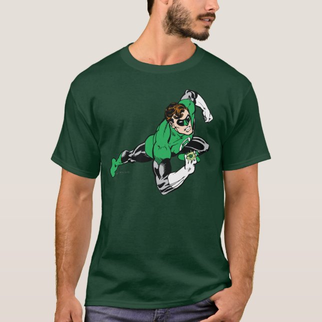 Camiseta Lanterna Verde Salta à Direita (Frente)