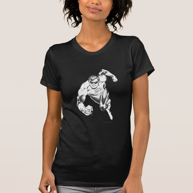 Camiseta Lanterna Verde Salta para a Frente (Frente)