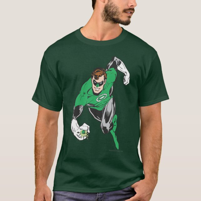 Camiseta Lanterna Verde Voa para a Frente (Frente)