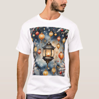 Camiseta Lanternas Festivas Férias