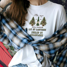 Camiseta Lanternas Rústicas de Solteira & Champanhe de Camp