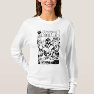 Camiseta Lanternas Verdes Voando, Preto e Branco