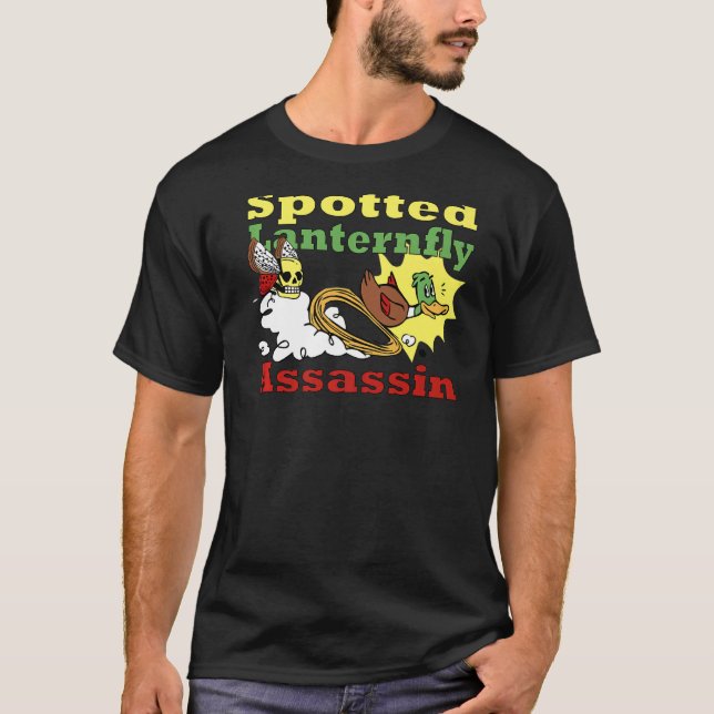 Camiseta Lanternfly Asassin pata-pata-pata-pata-penteada (Frente)