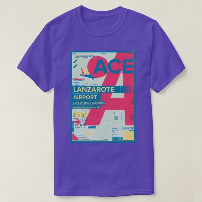 Camiseta Lanzarote Ilhas Canárias - Viagem de Espanha (Frente do Design)